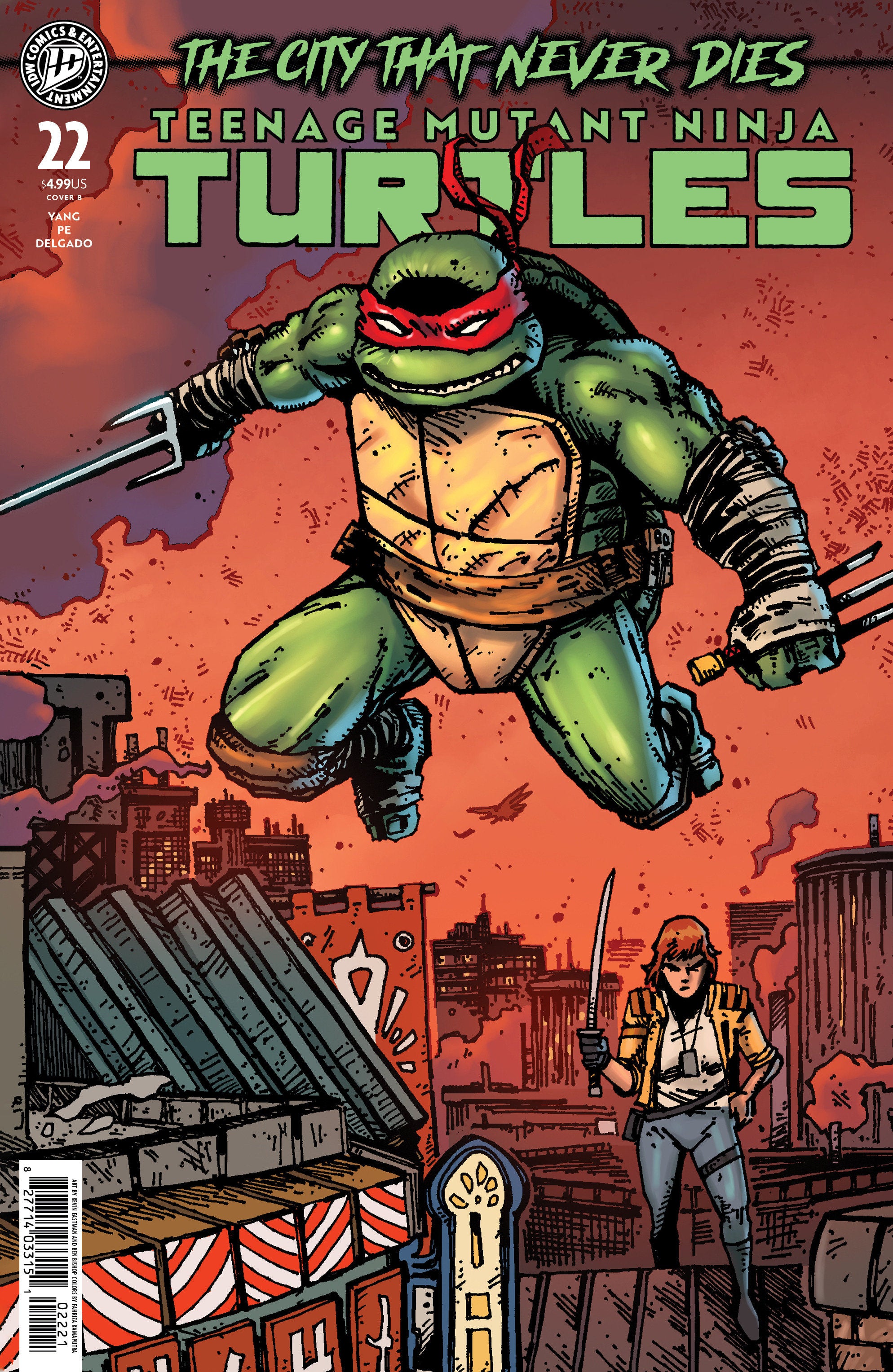 Teenage Mutant Ninja Turtles #22 Variant B (Eastman & Bishop) | L.A. Mood Comics and Games