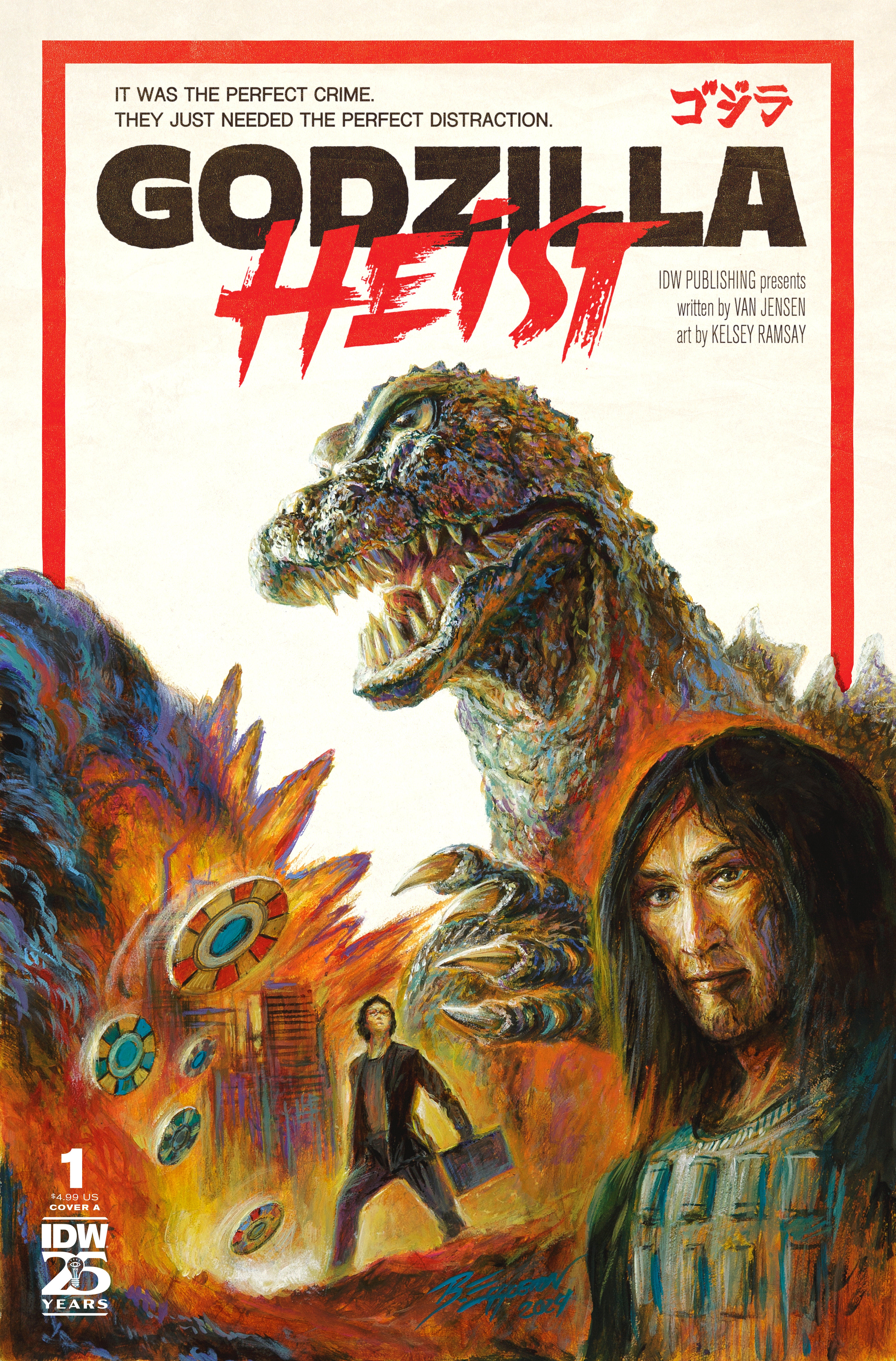 Godzilla: Heist #1 Cover A (Eggleton) | L.A. Mood Comics and Games
