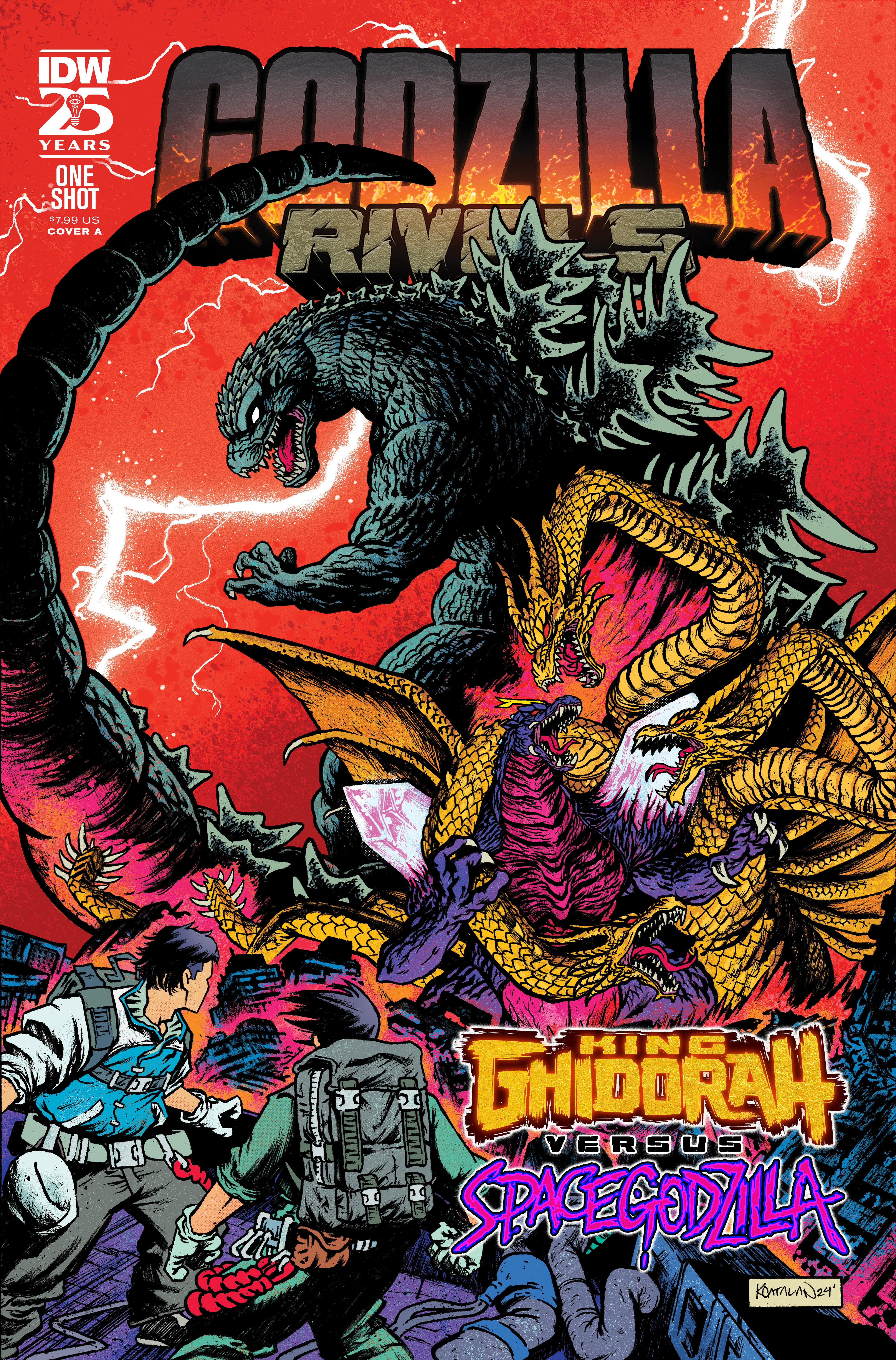 Godzilla Rivals: King Ghidorah vs. Spacegodzilla Cover A (Catalan) | L.A. Mood Comics and Games