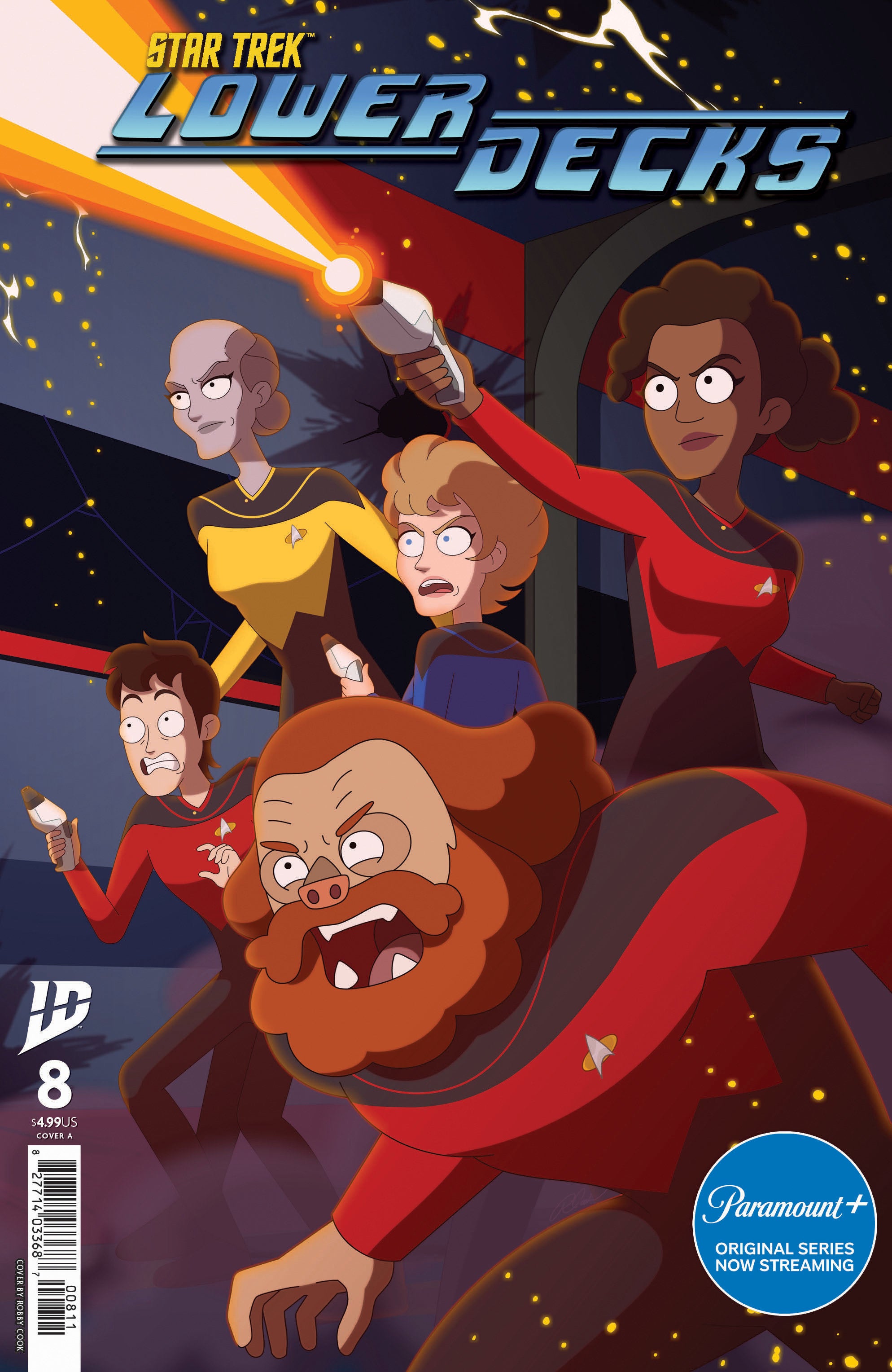 Star Trek: Lower Decks #8 Cover A (Cook) | L.A. Mood Comics and Games