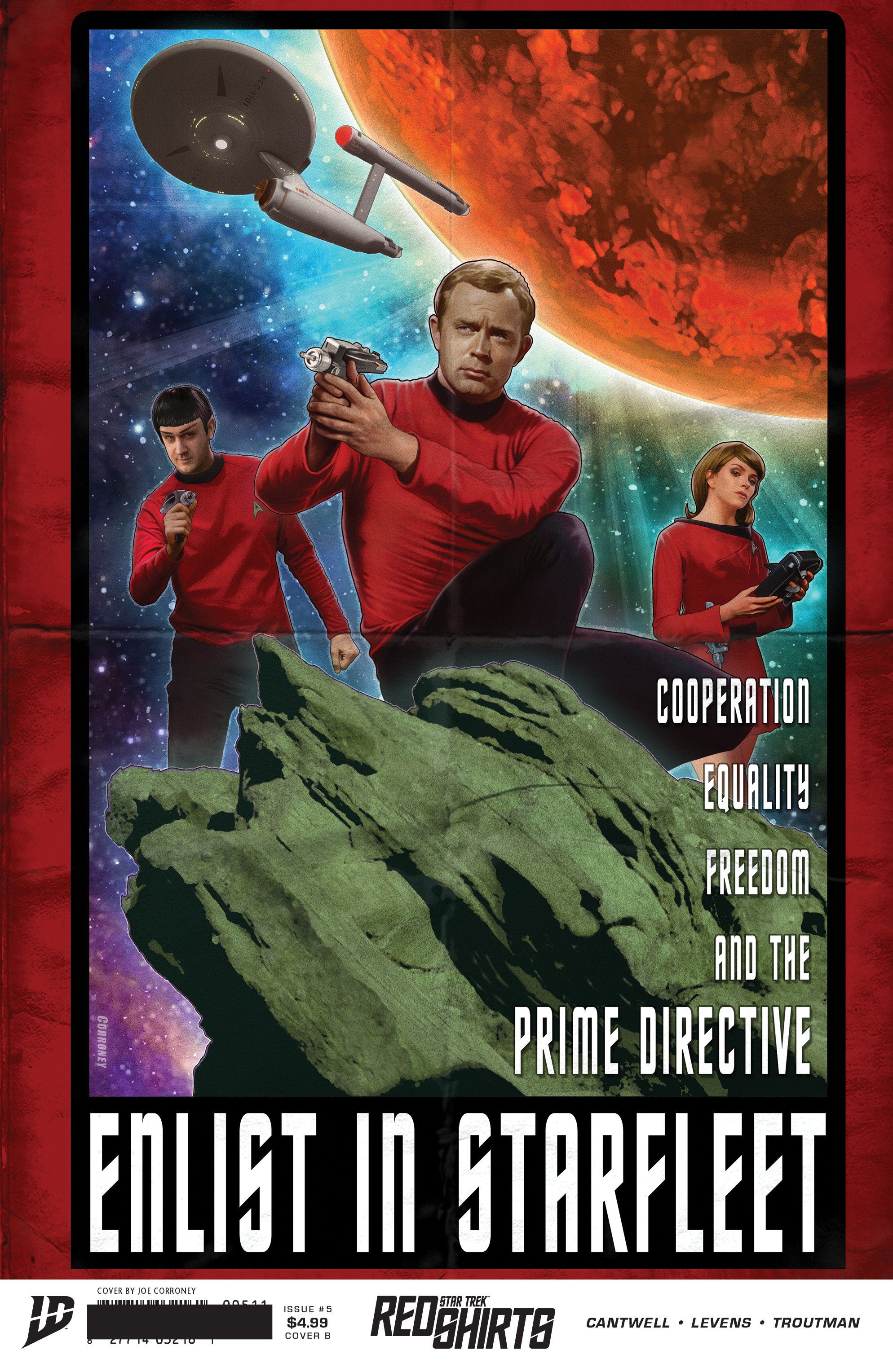 Star Trek: Red Shirts #5 Variant B (Corroney Federation Recruitment) | L.A. Mood Comics and Games