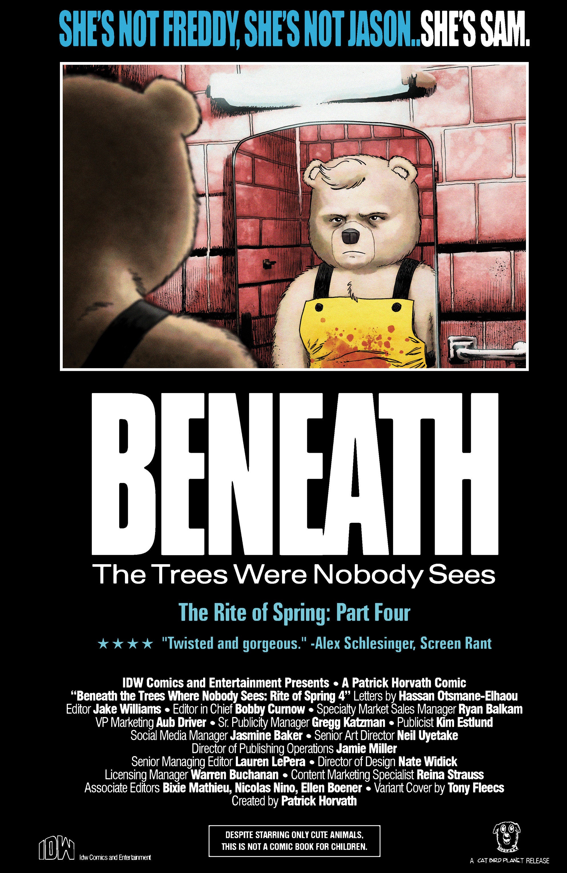 Beneath The Trees Where Nobody Sees: Rite Of Spring #4 Variant B (Fleecs Movie Homage Cover) | L.A. Mood Comics and Games