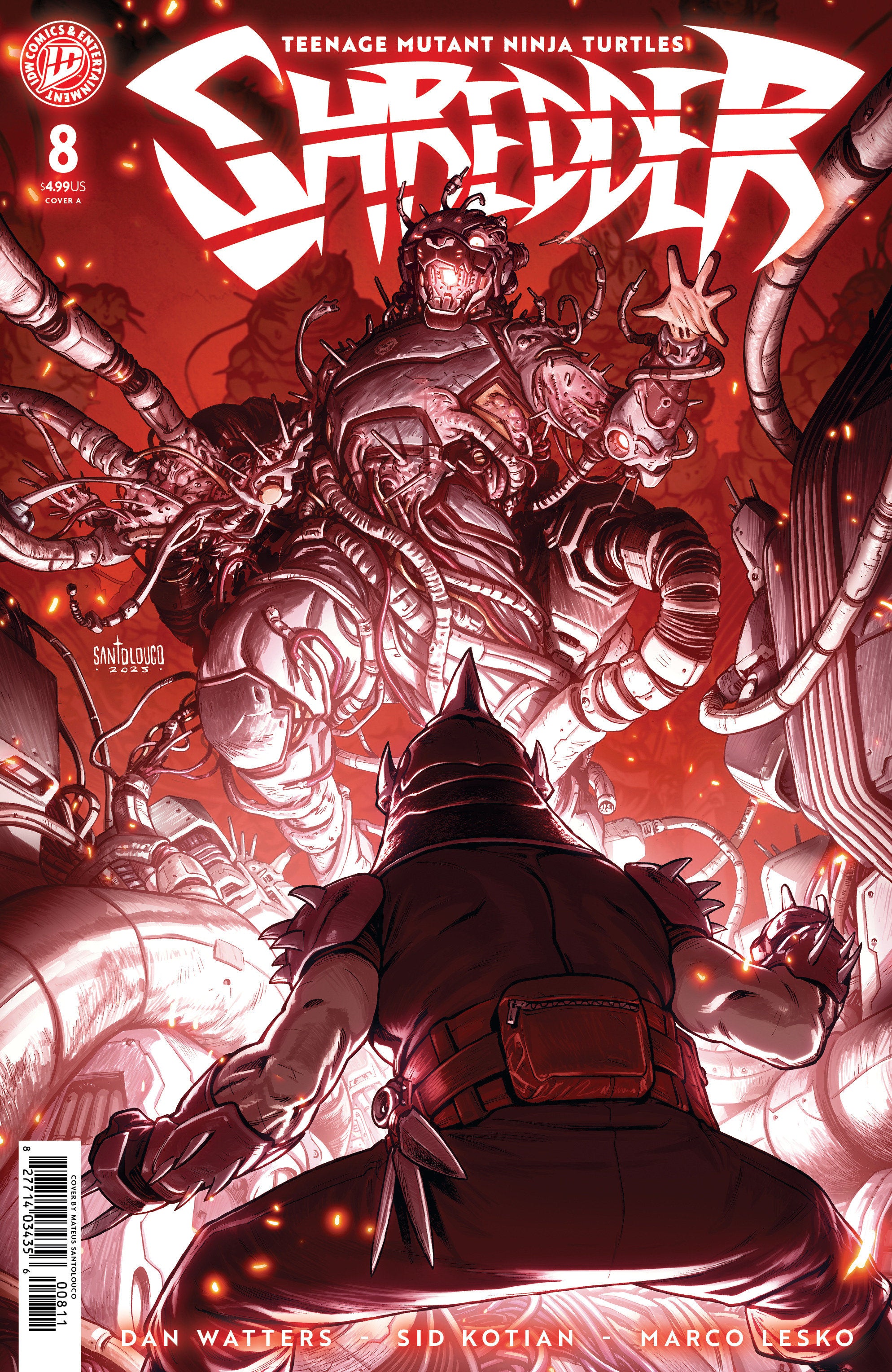 Teenage Mutant Ninja Turtles: Shredder #8 Cover A (Santolouco) | L.A. Mood Comics and Games