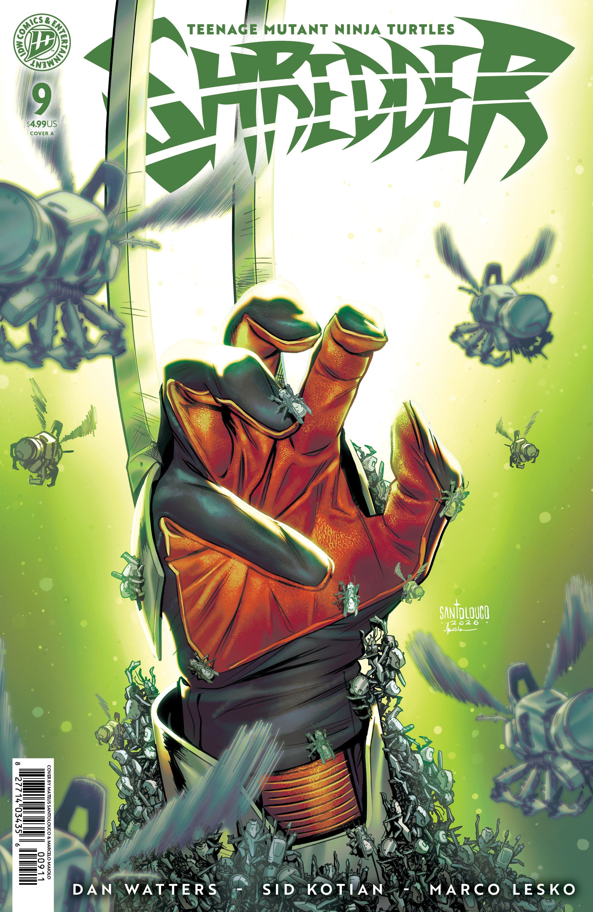 Teenage Mutant Ninja Turtles: Shredder #9 Cover A (Santolouco) | L.A. Mood Comics and Games