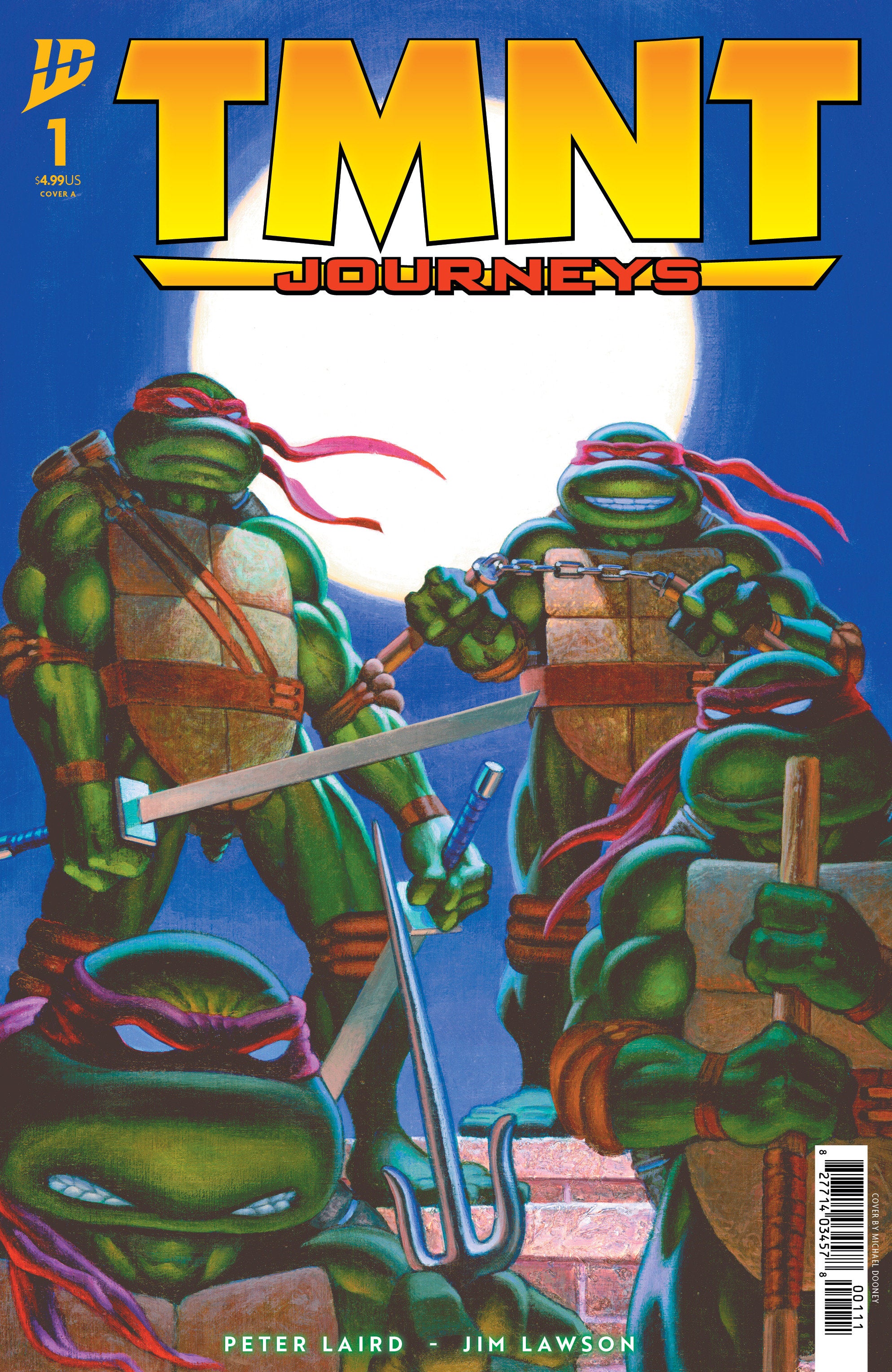 Teenage Mutant Ninja Turtles: Journeys #1 Cover A (Laird & Dooney) | L.A. Mood Comics and Games