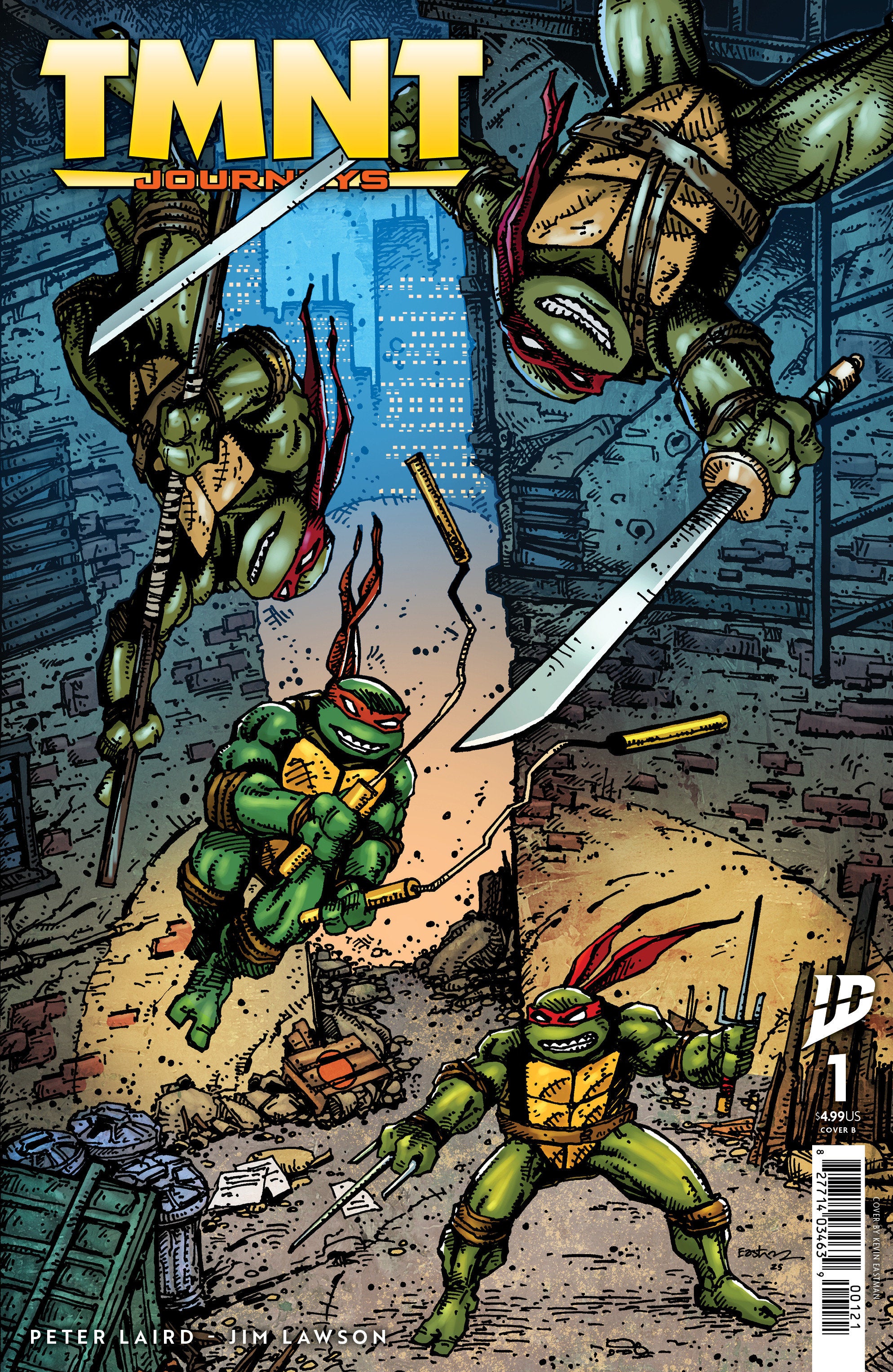 Teenage Mutant Ninja Turtles: Journeys #1 Variant B (Eastman) | L.A. Mood Comics and Games