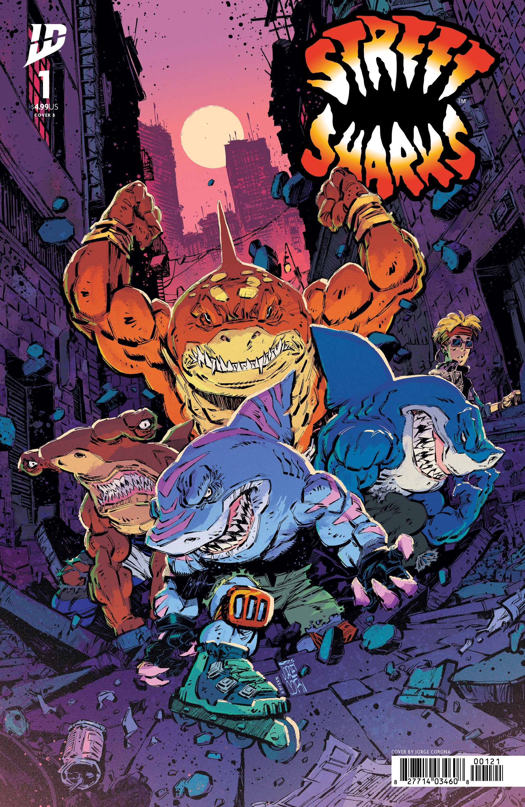 Street Sharks #1 Variant B (Corona) | L.A. Mood Comics and Games
