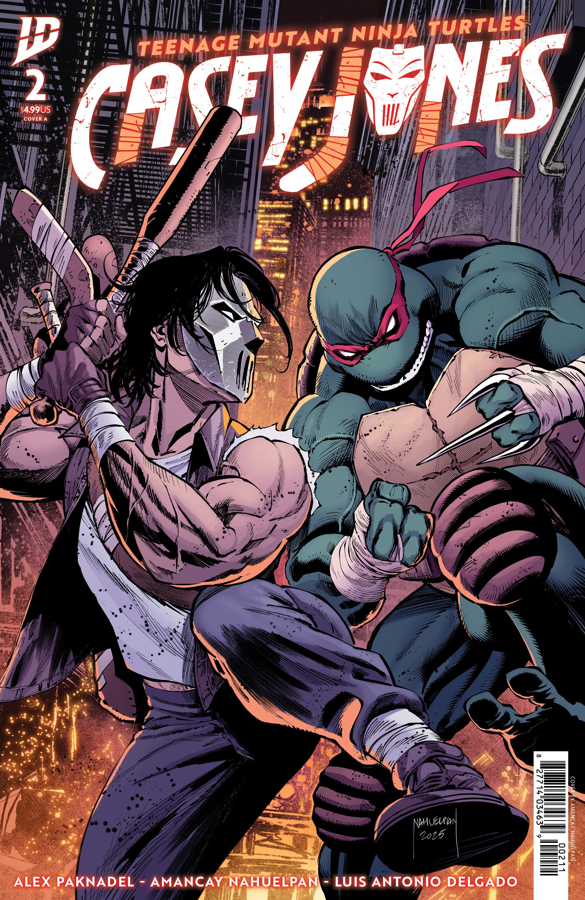 Teenage Mutant Ninja Turtles: Casey Jones #2 Cover A (Nahuelpan) | L.A. Mood Comics and Games