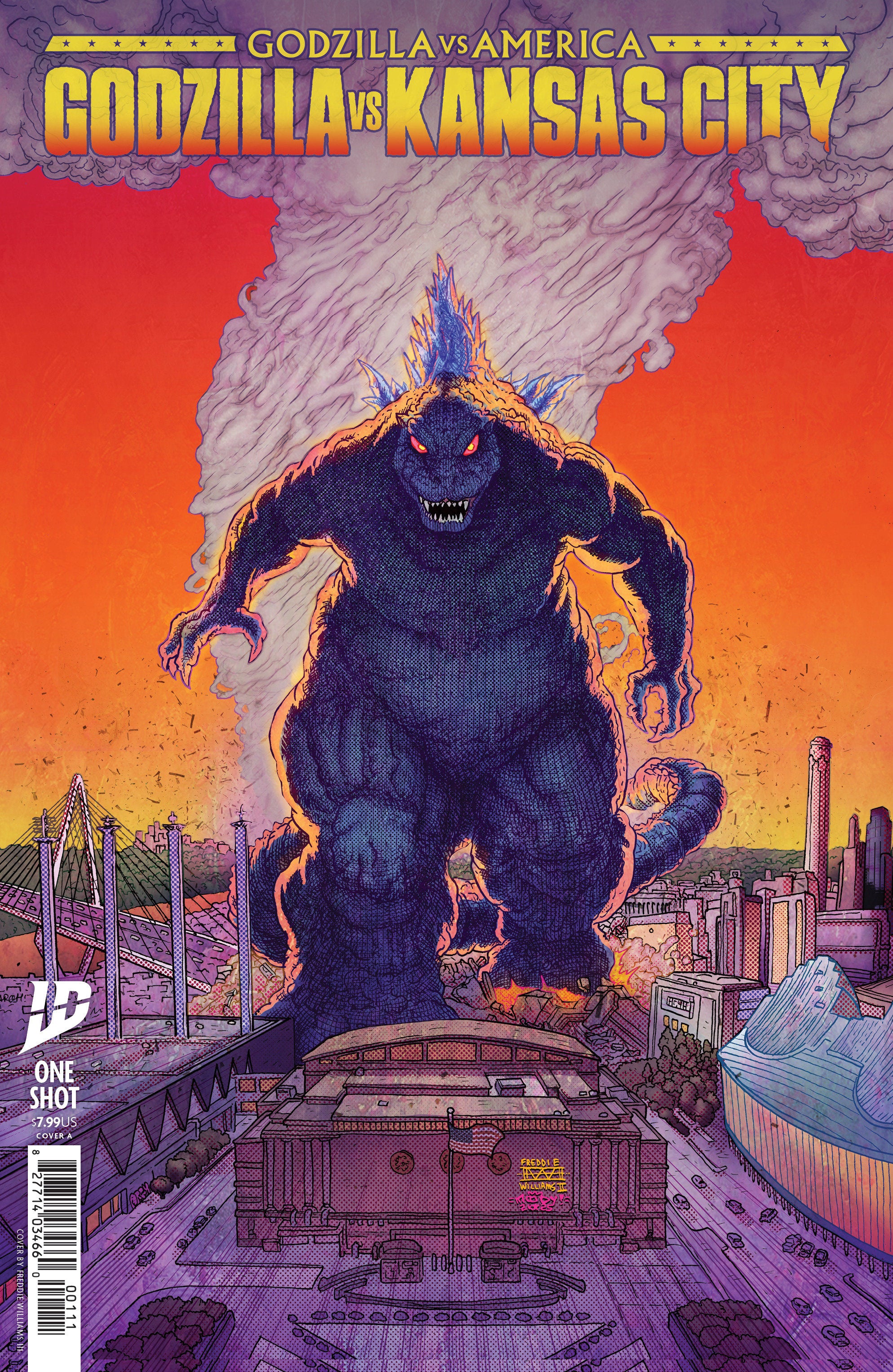 Godzilla vs. America: Kansas City Cover A (Williams II & Moody) | L.A. Mood Comics and Games