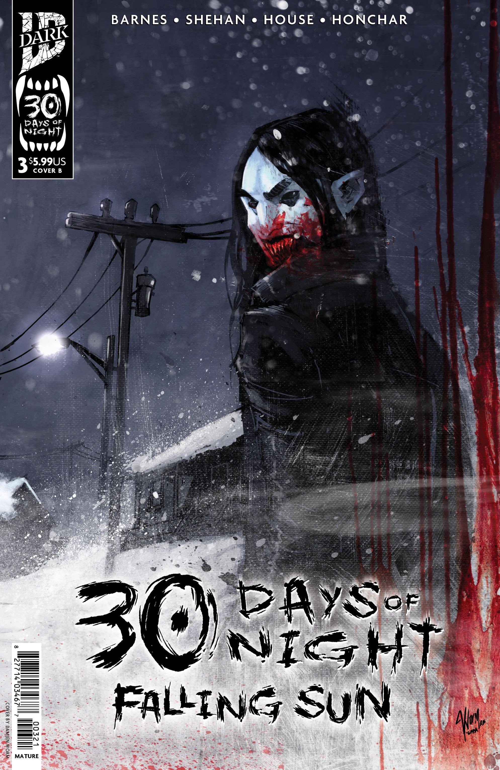 30 Days Of Night: Falling Sun #3 Variant B (Damien Worm) | L.A. Mood Comics and Games