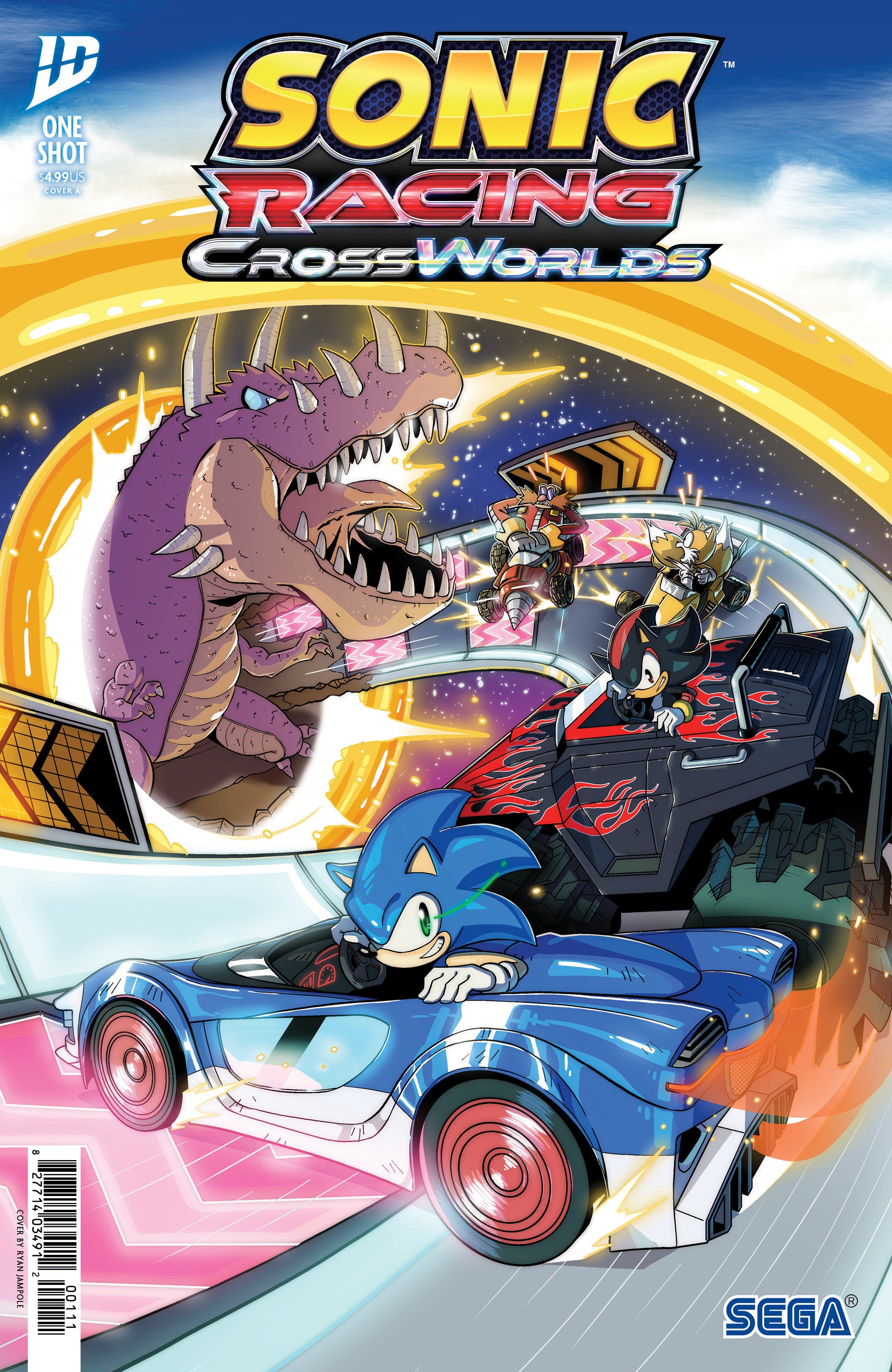 Sonic The Hedgehog: Sonic Racing Cross Worlds Cover A (Jampole) | L.A. Mood Comics and Games