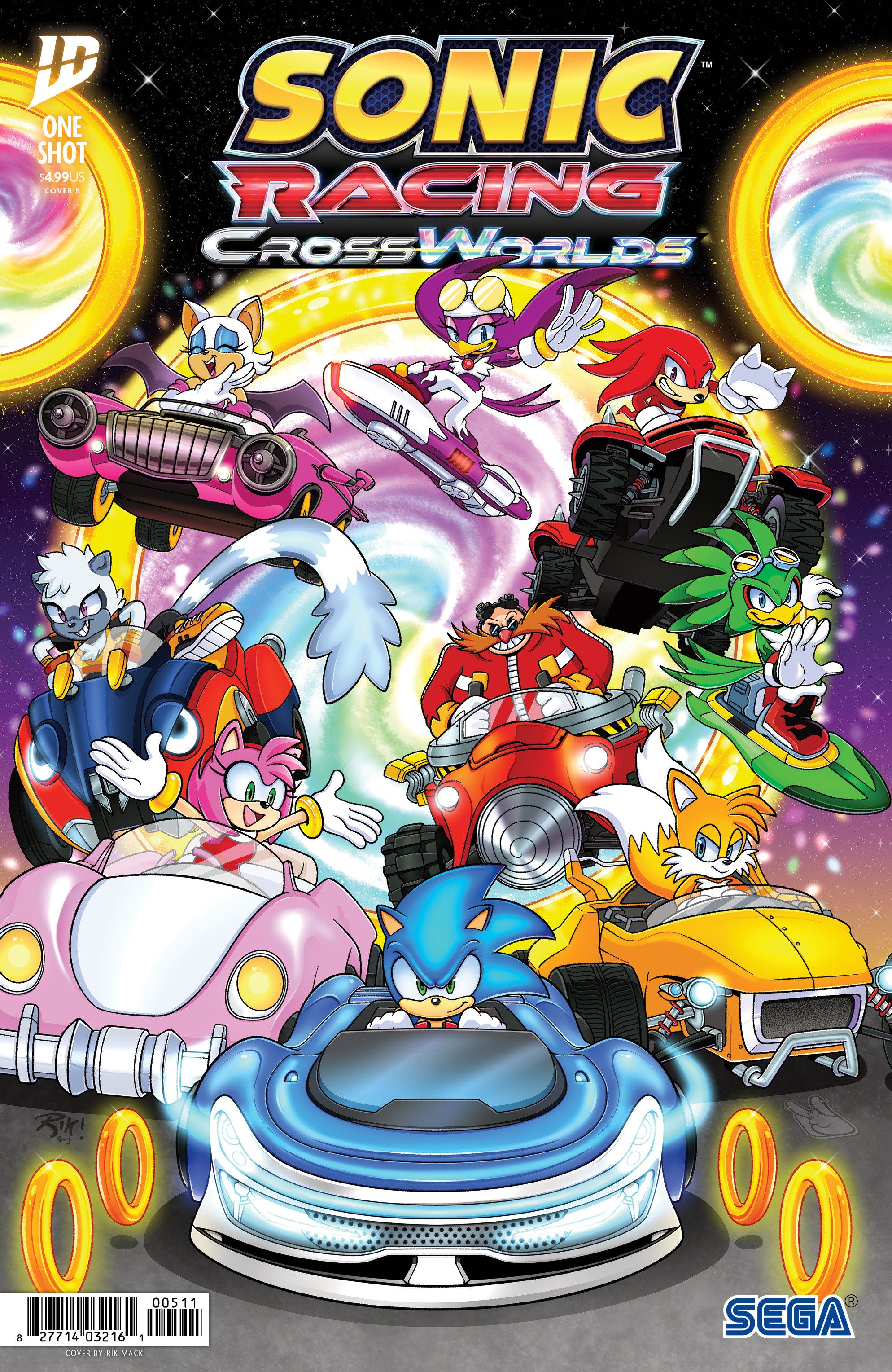 Sonic The Hedgehog: Sonic Racing Cross Worlds Variant B (Mack) | L.A. Mood Comics and Games
