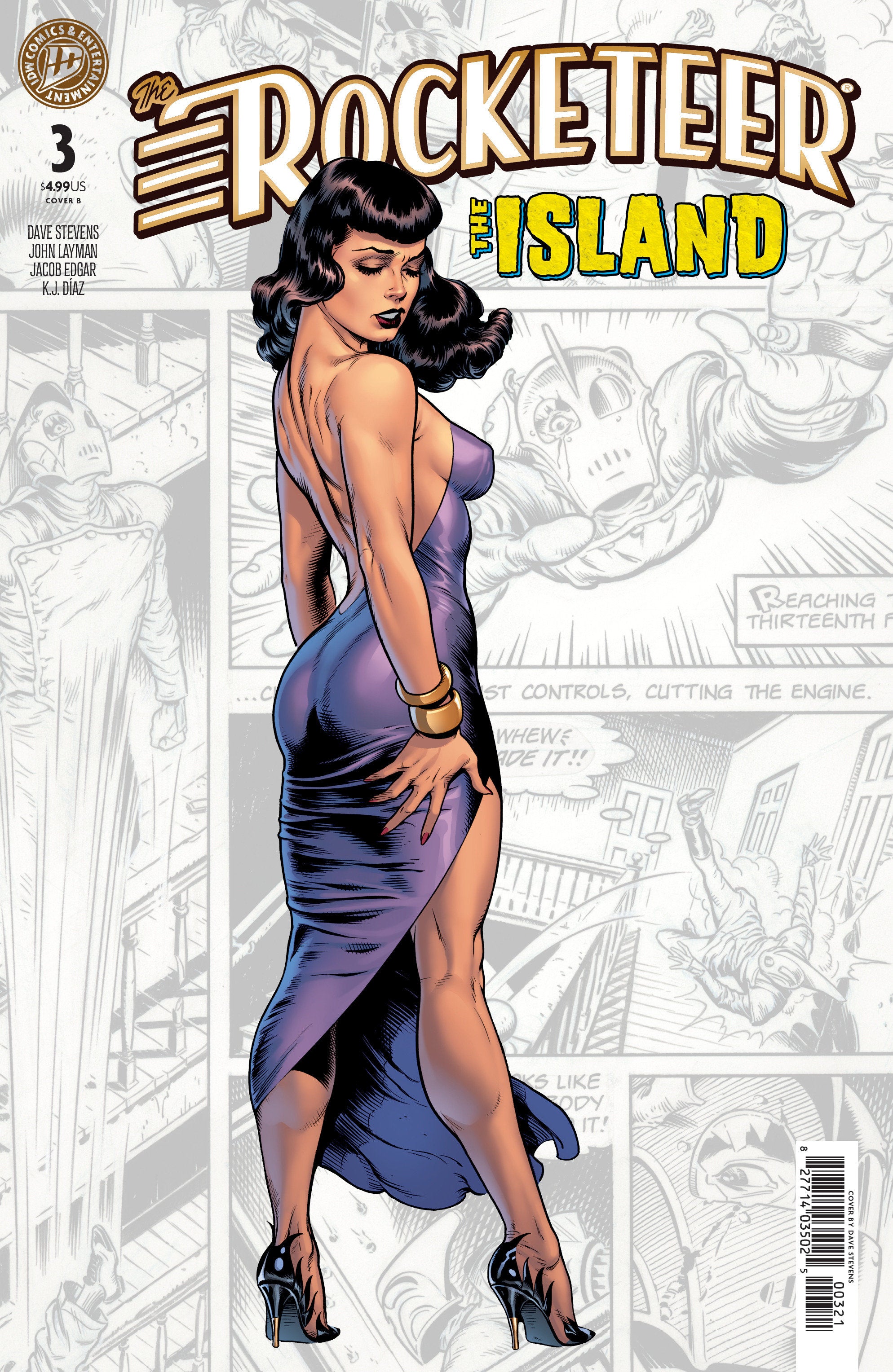 The Rocketeer: The Island #3 Variant B (Stevens) | L.A. Mood Comics and Games