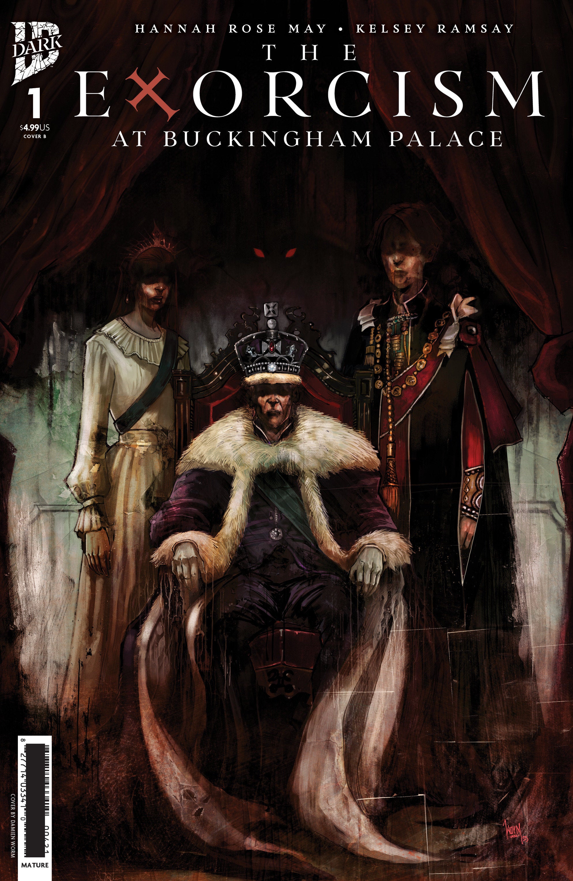 The Exorcism At Buckingham Palace #1 Variant B (Damien Worm) | L.A. Mood Comics and Games
