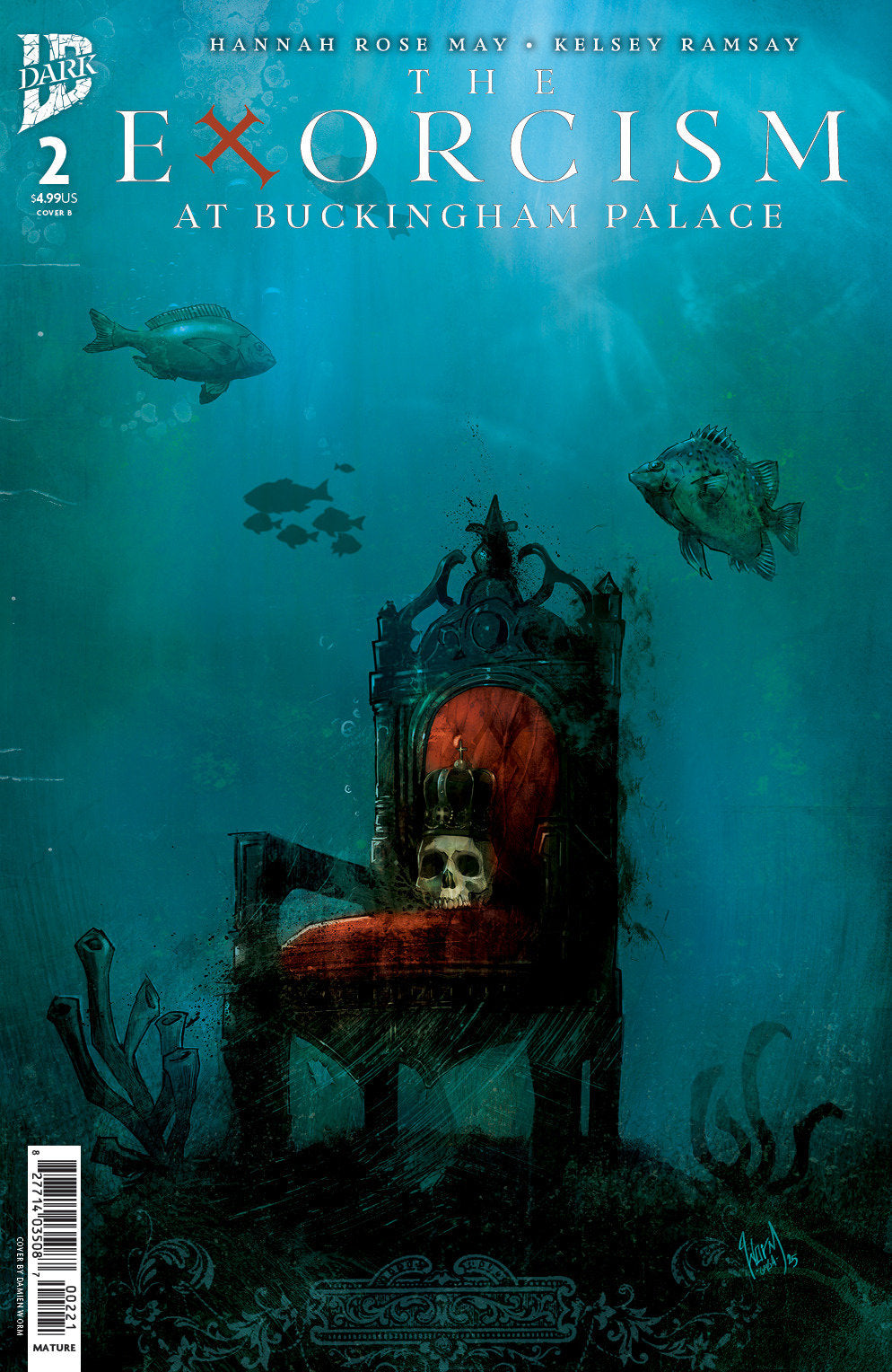 The Exorcism At Buckingham Palace #2 Variant B (Damien Worm) | L.A. Mood Comics and Games