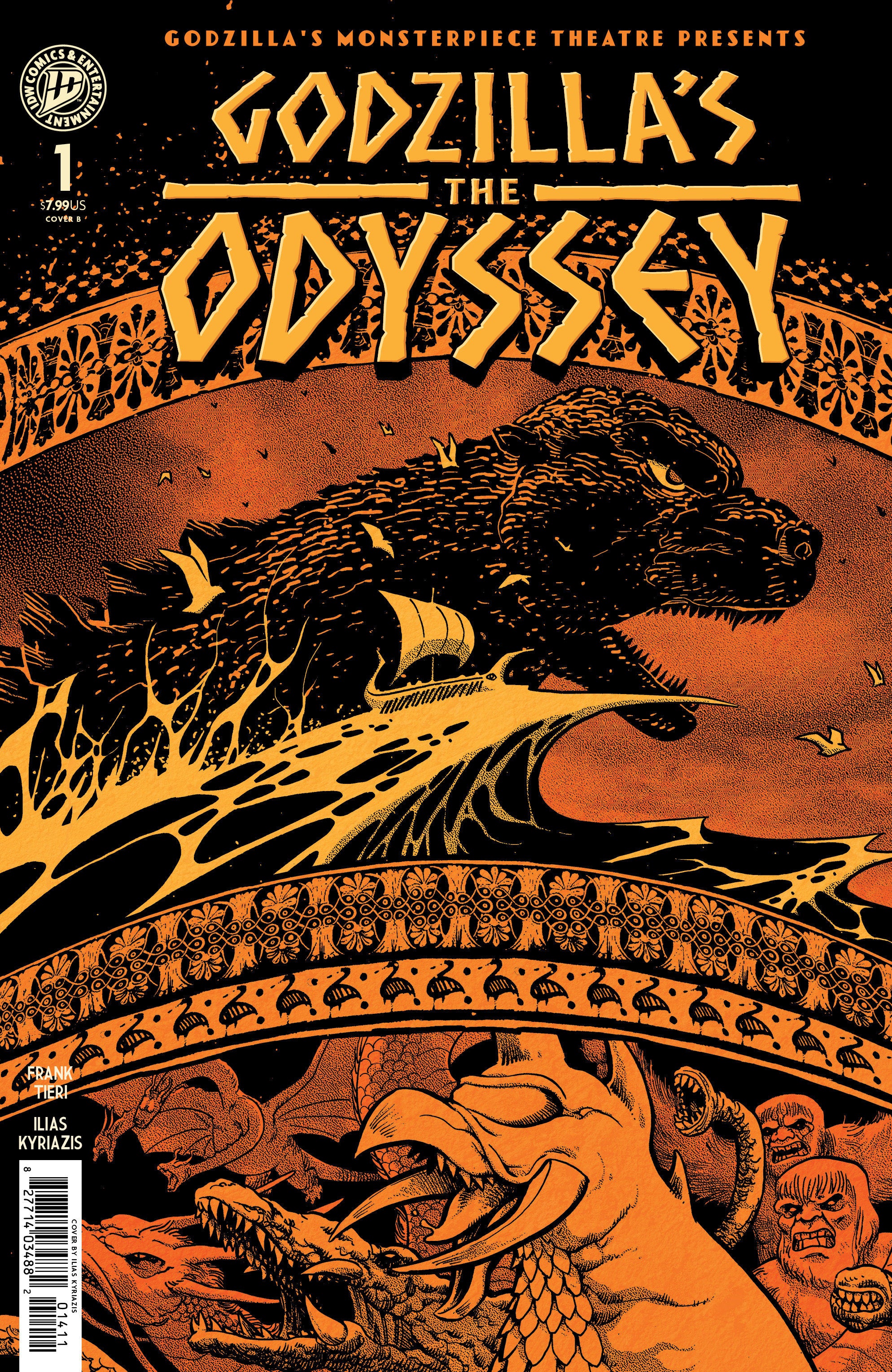 Godzilla’s Monsterpiece Theatre Presents: Godzilla’s The Odyssey Variant B (Kyriazis) | L.A. Mood Comics and Games