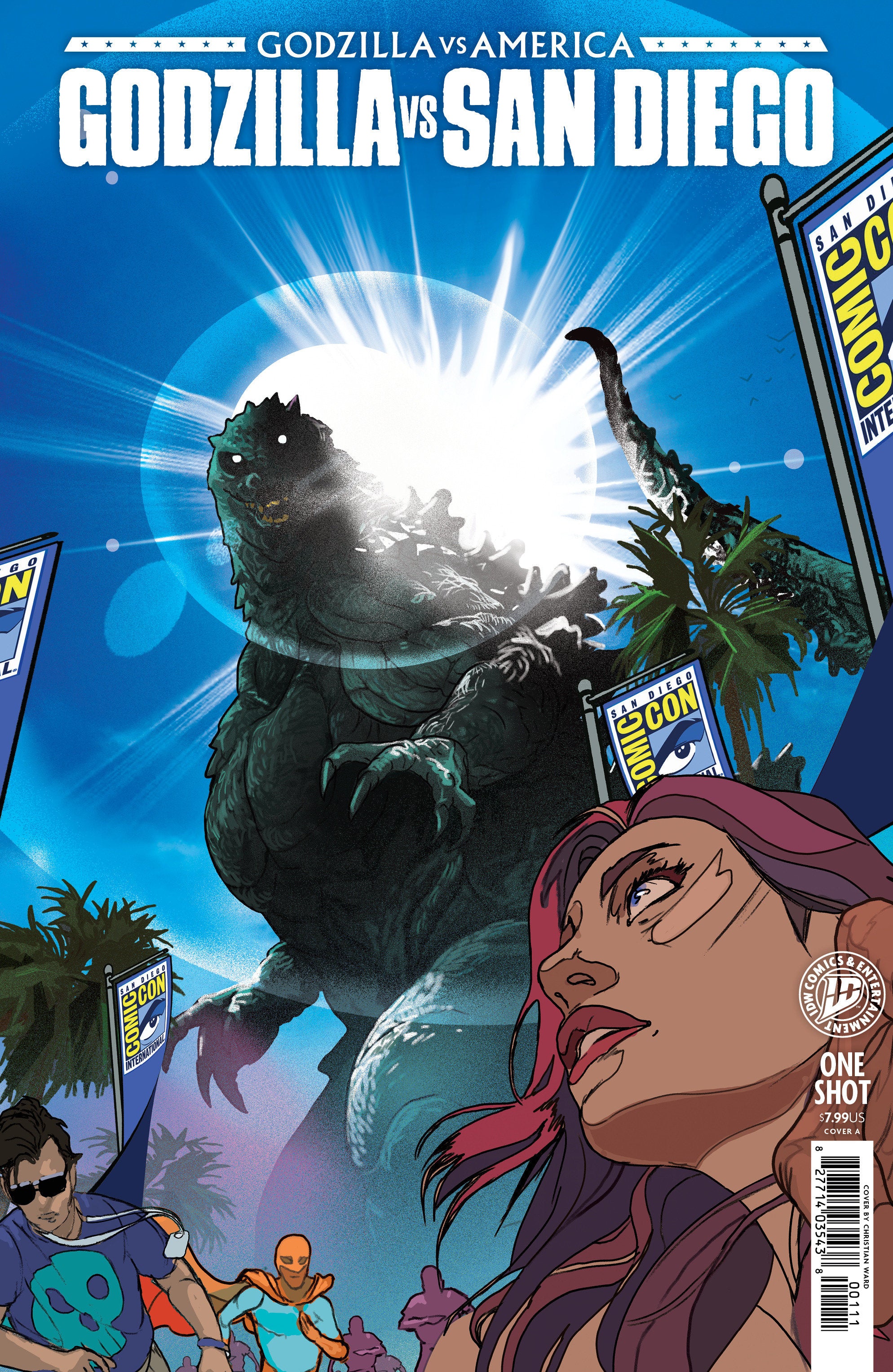 Godzilla vs. America: San Diego Cover A (Ward) | L.A. Mood Comics and Games