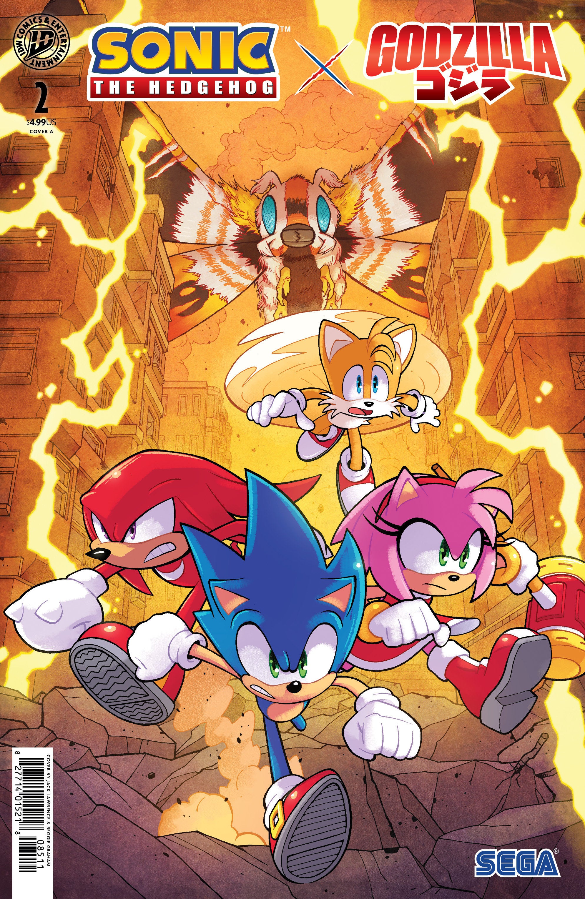 Sonic The Hedgehog X Godzilla #2 Cover A (Lawrence) | L.A. Mood Comics and Games