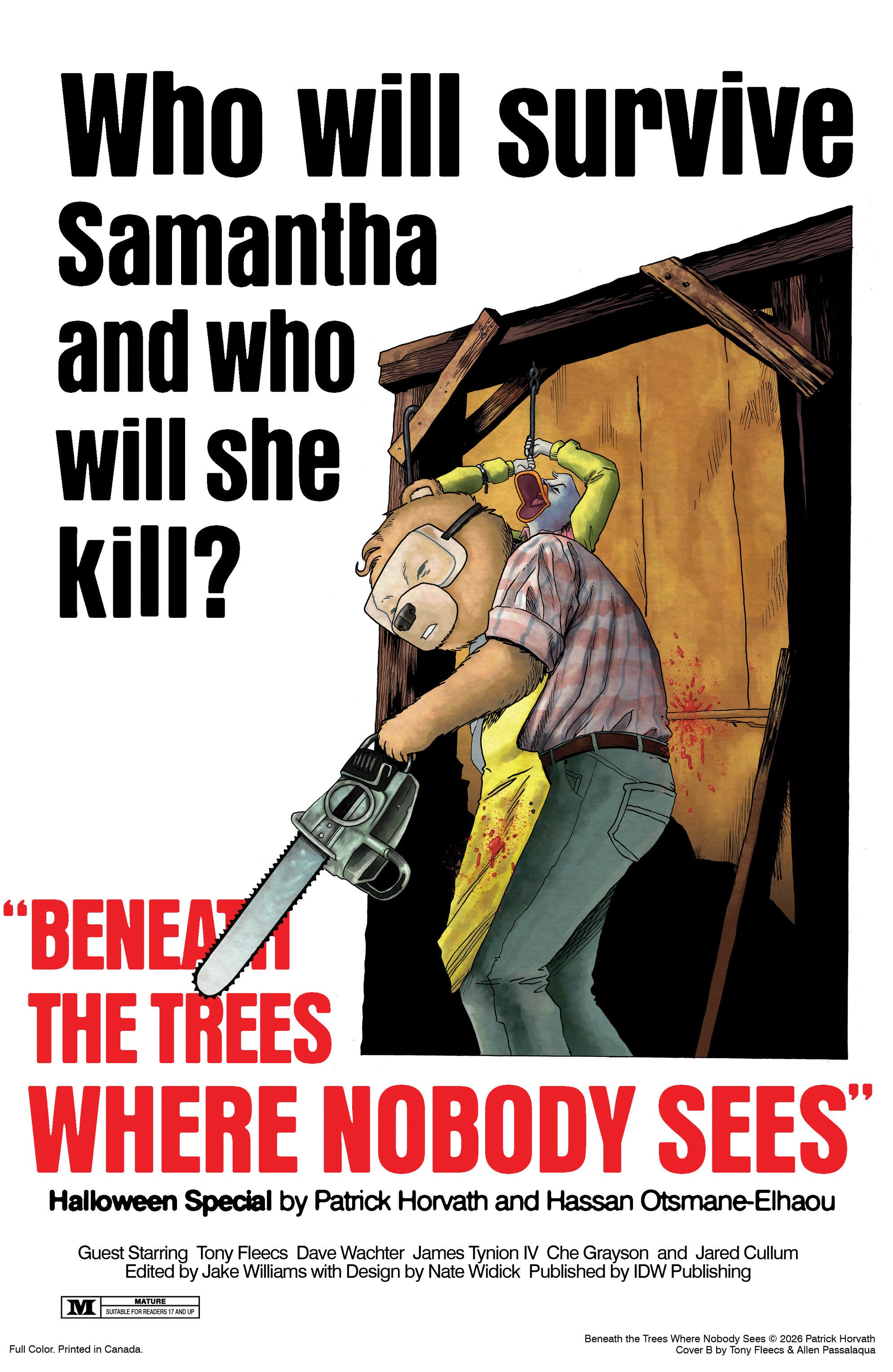 Beneath The Trees Where Nobody Sees Halloween Special Variant B (Fleecs Movie Homage Cover) | L.A. Mood Comics and Games