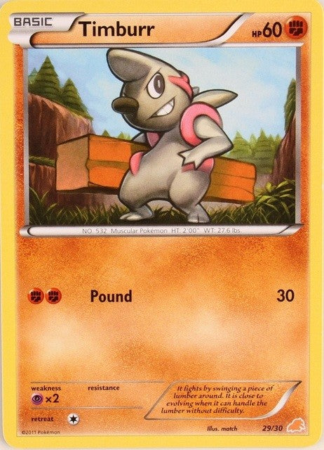 Timburr (29/30) [Black & White: Trainer Kit - Excadrill] | L.A. Mood Comics and Games