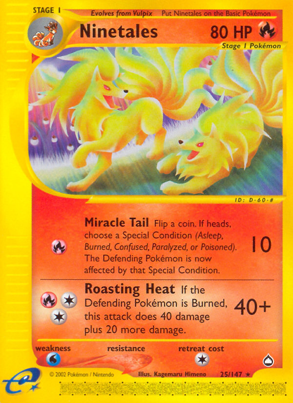 Ninetales (25/147) [Aquapolis] | L.A. Mood Comics and Games
