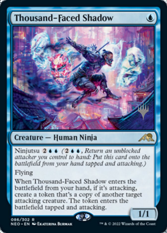 Thousand-Faced Shadow (Promo Pack) [Kamigawa: Neon Dynasty Promos] | L.A. Mood Comics and Games