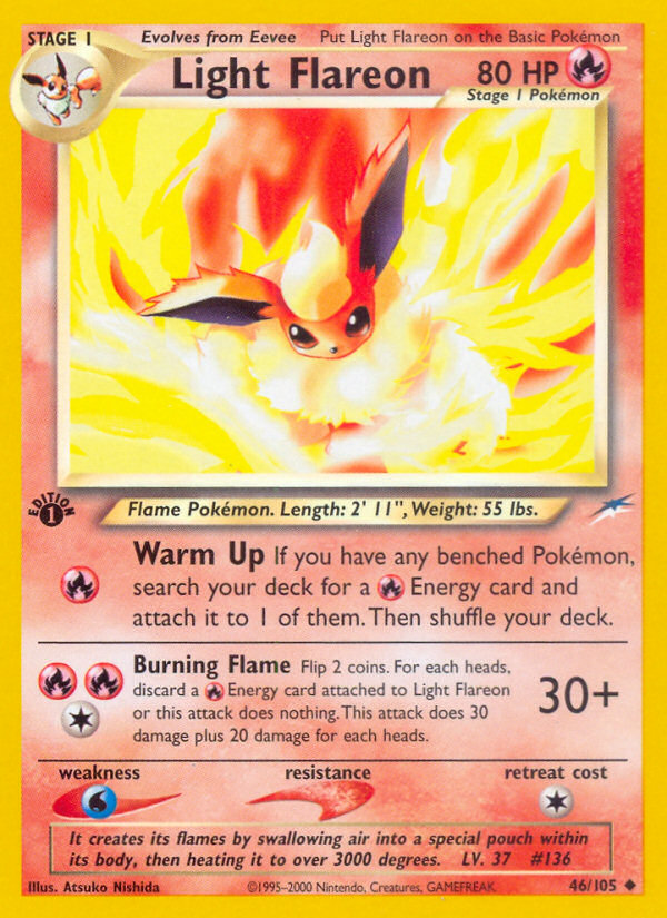 Light Flareon (46/105) [Neo Destiny 1st Edition] | L.A. Mood Comics and Games