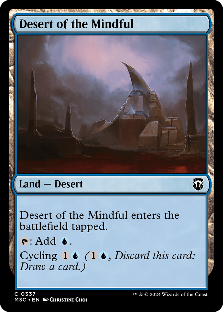 Desert of the Mindful (Ripple Foil) [Modern Horizons 3 Commander] | L.A. Mood Comics and Games