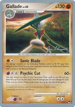 Gallade LV.55 (2/17) (Psychic Lock - Jason Klaczynski) [World Championships 2008] | L.A. Mood Comics and Games