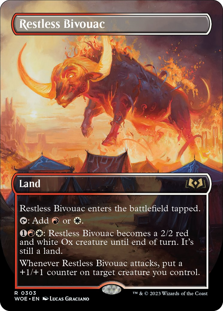 Restless Bivouac (Borderless Alternate Art) [Wilds of Eldraine] | L.A. Mood Comics and Games