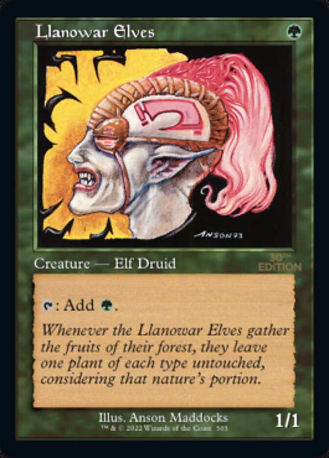 Llanowar Elves (Retro) [30th Anniversary Edition] | L.A. Mood Comics and Games