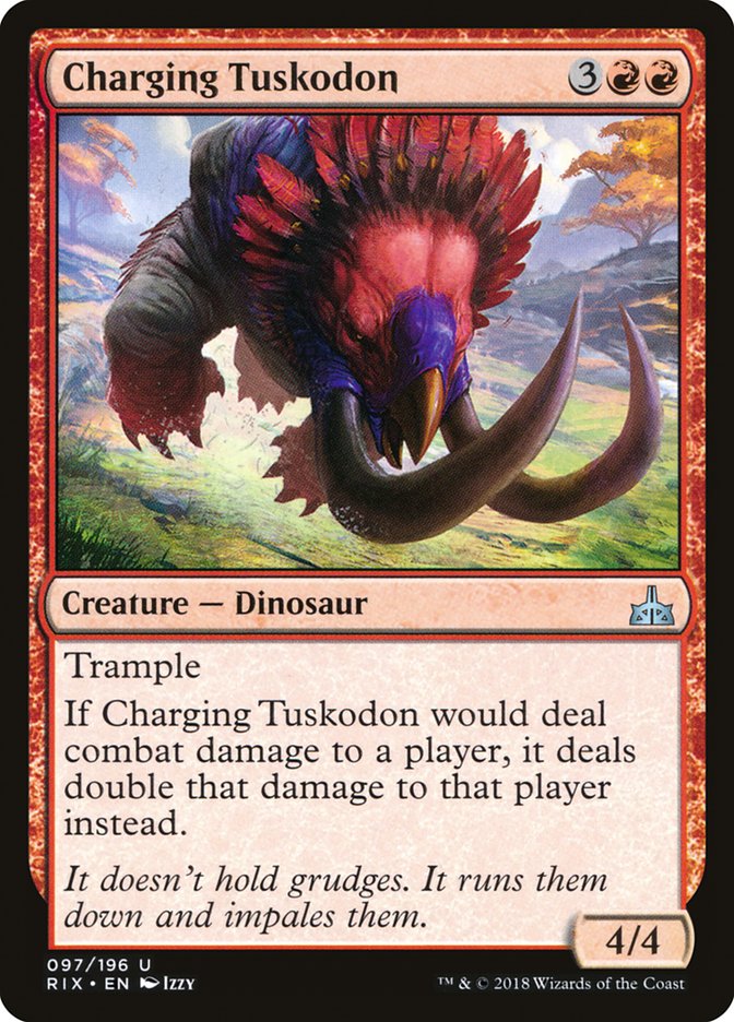 Charging Tuskodon [Rivals of Ixalan] | L.A. Mood Comics and Games