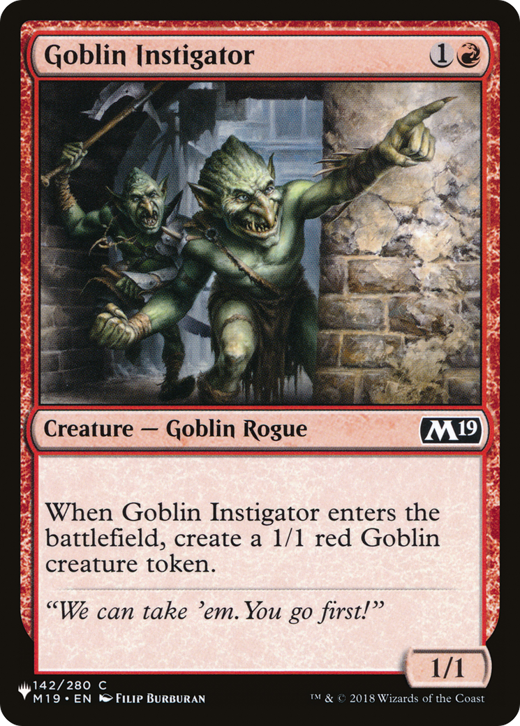 Goblin Instigator [The List Reprints] | L.A. Mood Comics and Games