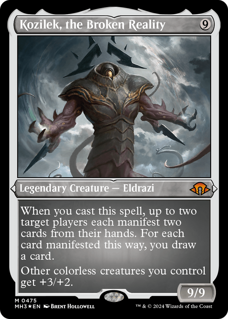 Kozilek, the Broken Reality (Foil Etched) [Modern Horizons 3] | L.A. Mood Comics and Games