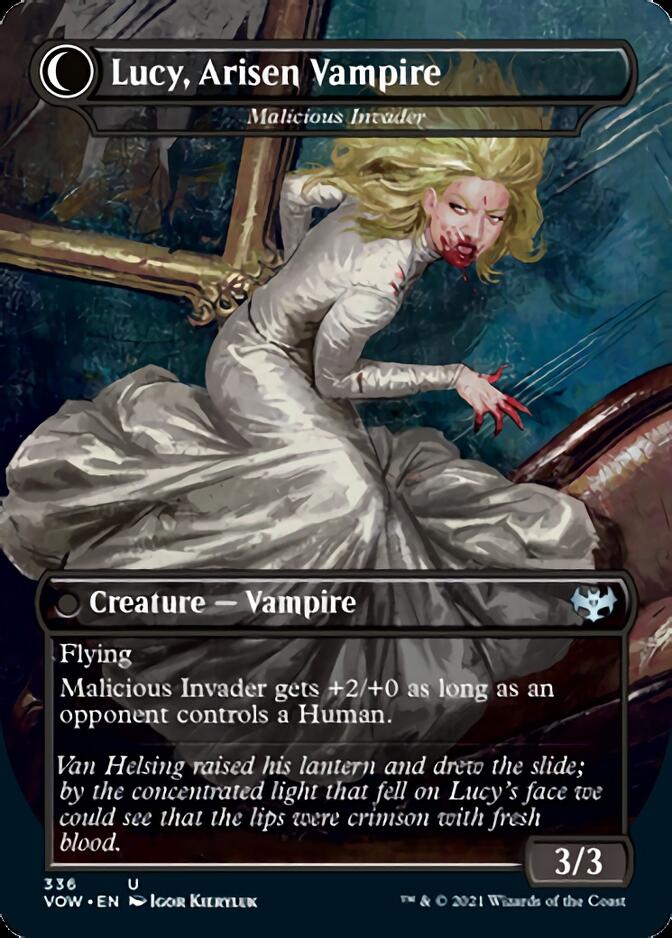 Innocent Traveler // Malicious Invader - Lucy Westenra // Lucy, Arisen Vampire [Innistrad: Crimson Vow] | L.A. Mood Comics and Games
