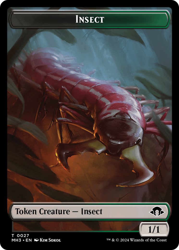 Eldrazi Spawn // Insect (0027) Double-Sided Token [Modern Horizons 3 Tokens] | L.A. Mood Comics and Games