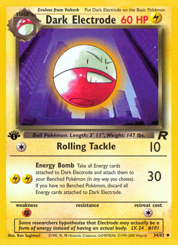 Dark Electrode (34/82) [Team Rocket 1st Edition] | L.A. Mood Comics and Games