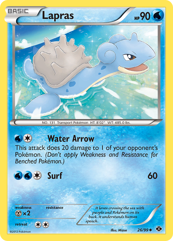 Lapras (26/99) [Black & White: Next Destinies] | L.A. Mood Comics and Games