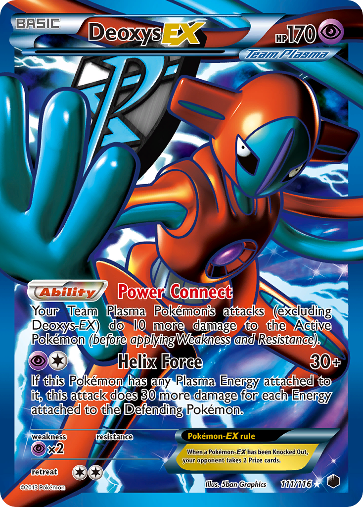 Deoxys EX (111/116) [Black & White: Plasma Freeze] | L.A. Mood Comics and Games
