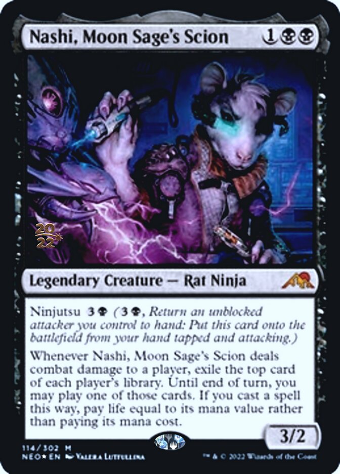 Nashi, Moon Sage's Scion [Kamigawa: Neon Dynasty Prerelease Promos] | L.A. Mood Comics and Games