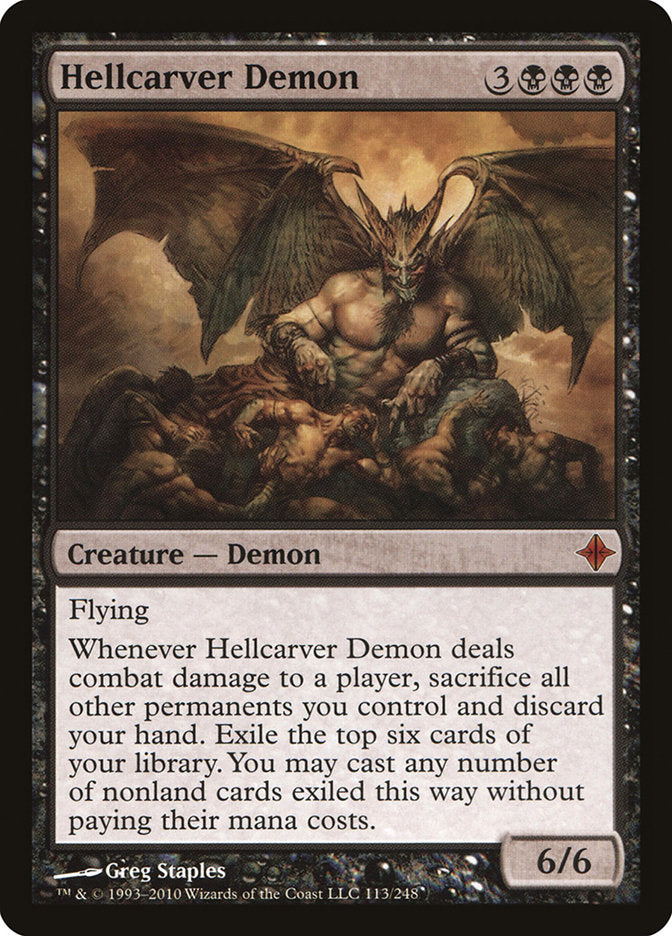 Hellcarver Demon [Rise of the Eldrazi] | L.A. Mood Comics and Games