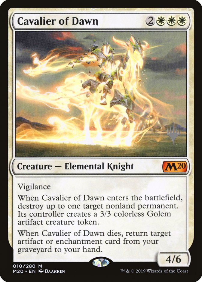 Cavalier of Dawn (Promo Pack) [Core Set 2020 Promos] | L.A. Mood Comics and Games
