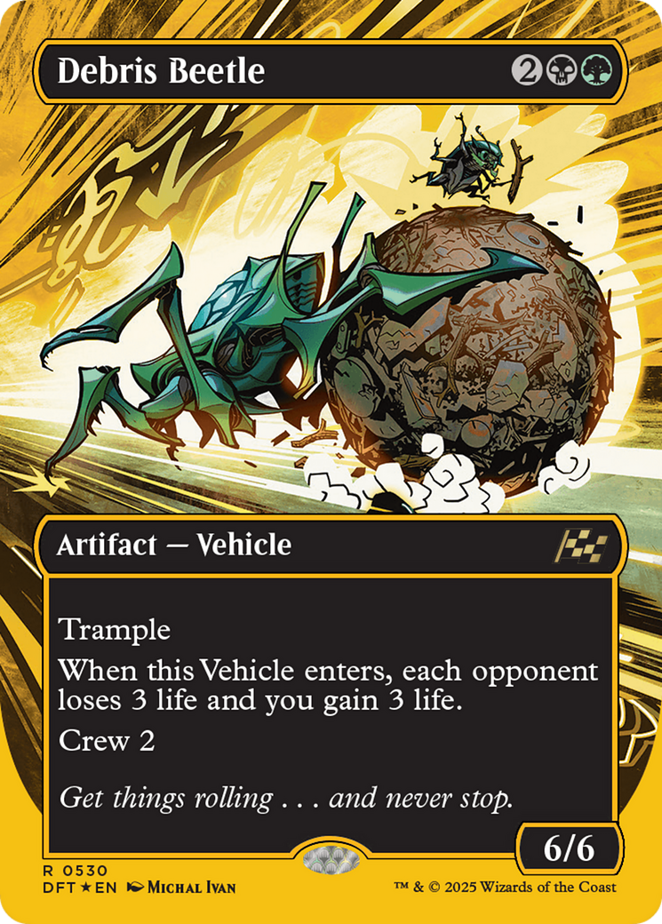 Debris Beetle (Borderless) (First-Place Foil) [Aetherdrift] | L.A. Mood Comics and Games