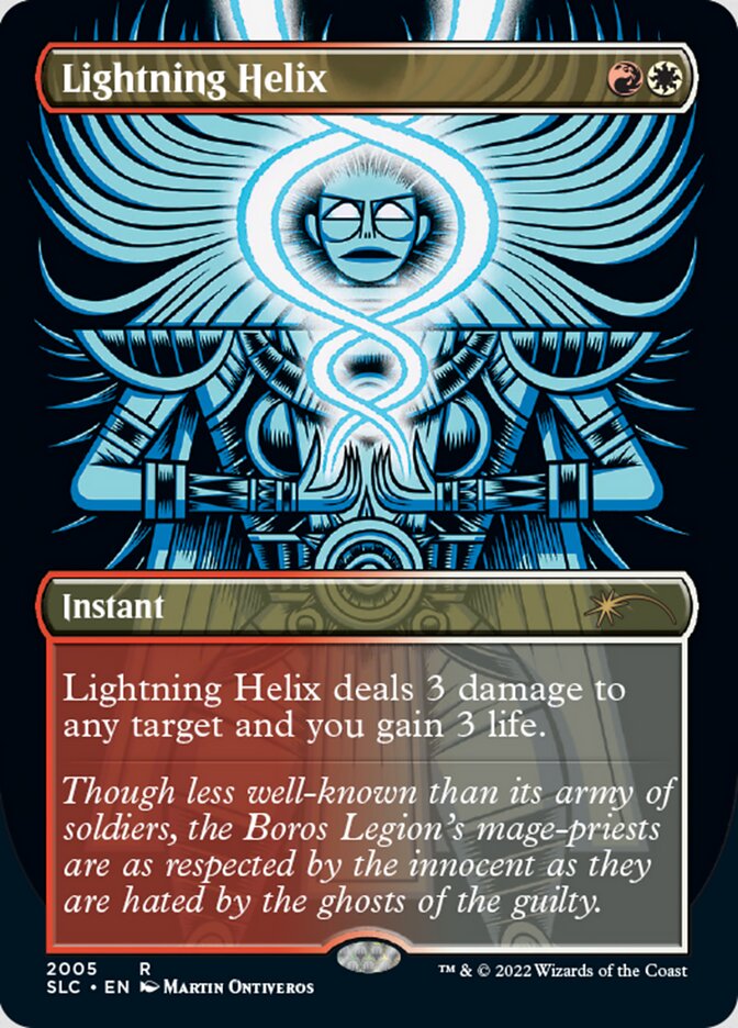 Lightning Helix (Borderless) [Secret Lair Countdown Kit] | L.A. Mood Comics and Games