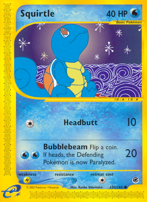 Squirtle (132/165) [Expedition: Base Set] | L.A. Mood Comics and Games