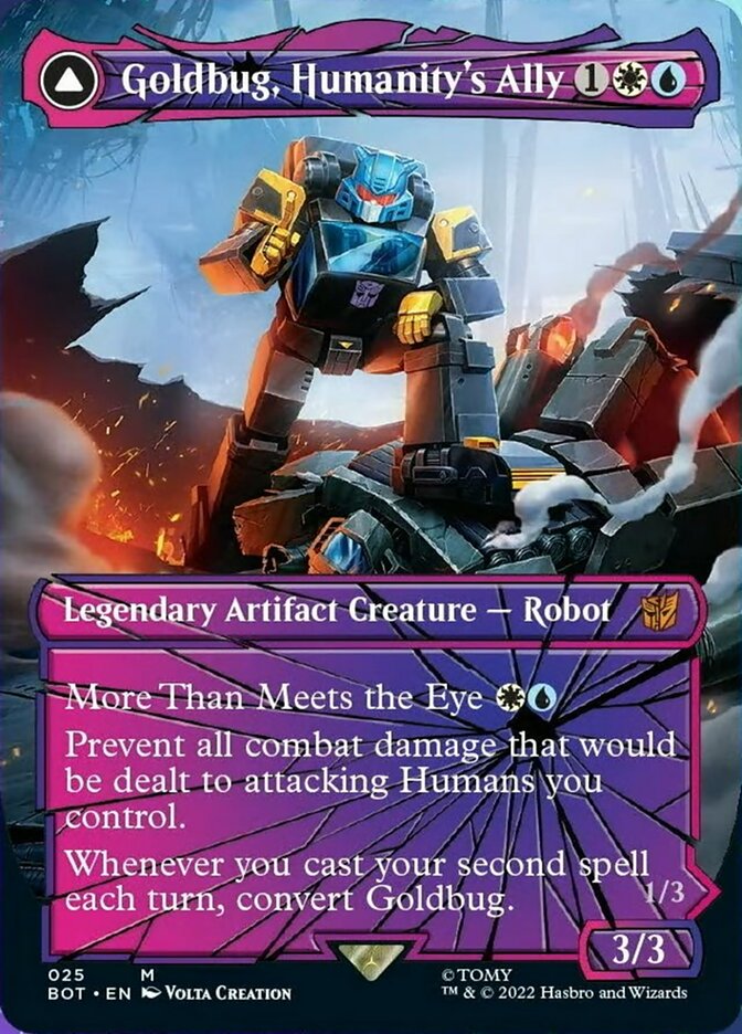 Goldbug, Humanity's Ally // Goldbug, Scrappy Scout (Shattered Glass) [Transformers] | L.A. Mood Comics and Games