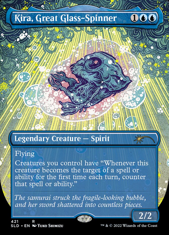 Kira, Great Glass-Spinner (Borderless) [Secret Lair Drop Series] | L.A. Mood Comics and Games