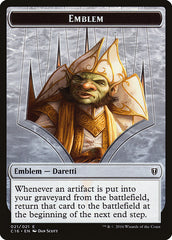 Daretti, Scrap Savant Emblem // Thopter Double-Sided Token [Commander 2016 Tokens] | L.A. Mood Comics and Games