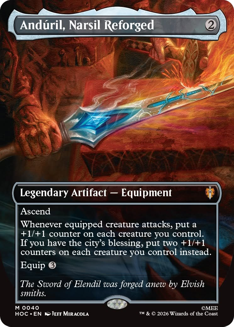 Anduril, Narsil Reforged (Borderless) [The Hobbit: Eternal-Legal] | L.A. Mood Comics and Games
