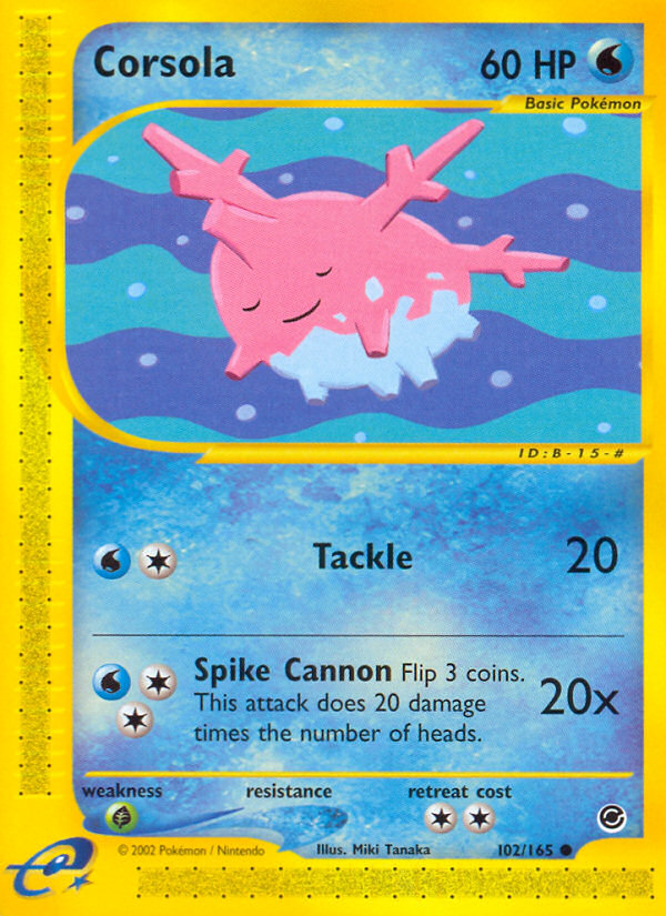 Corsola (102/165) [Expedition: Base Set] | L.A. Mood Comics and Games